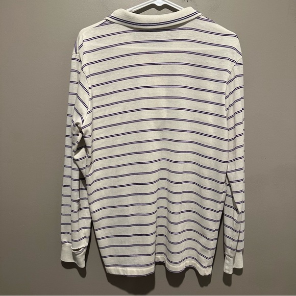 Ocean Pacific Vintage Sweater Mens XL Striped Polo Style Surf Ocean Long Sleeve - Picture 7 of 10